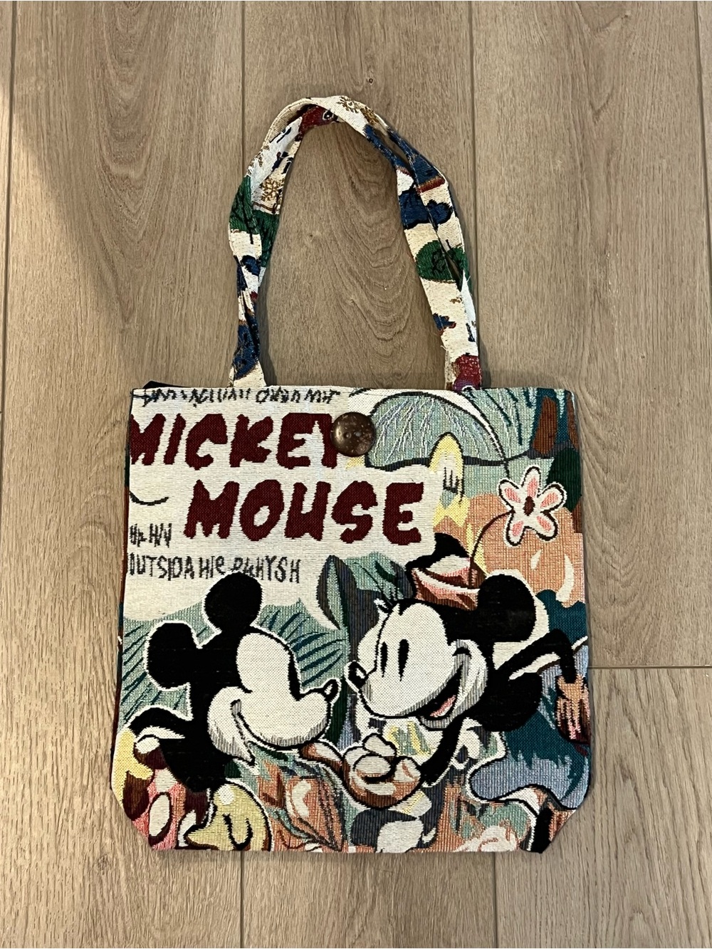 Mickey Mouse Tapestry Tote Bag New Never used